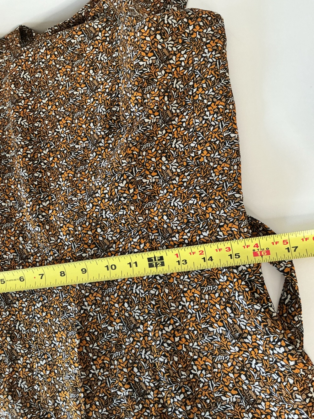 Michael Kors Floral Sleeveless Culotte Jumpsuit Brown Orange Size 8 w pockets - Picture 7 of 9